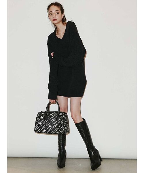 GYDA（ジェイダ）の「QUILTING ブーツ（ブーツ・レディース・ブラック/アイボリー・SMALL/MEDIUM/LARGE）」の7枚目の写真