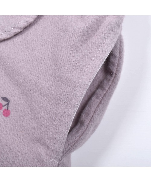 SLAP SLIP(スラップスリップ)の「SLAPSLIP/【お揃い】チェリープリントウエストボタンフリルコットンショートパンツ(90~130cm)(その他パンツ・キッズ・パープル/ネイビー・110/130/120/90/100)」の11枚目の写真