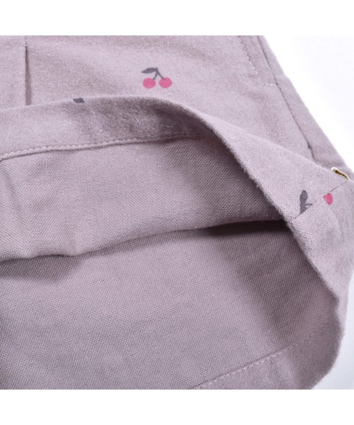 SLAP SLIP(スラップスリップ)の「SLAPSLIP/【お揃い】チェリープリントウエストボタンフリルコットンショートパンツ(90~130cm)(その他パンツ・キッズ・パープル/ネイビー・110/130/120/90/100)」の17枚目の写真