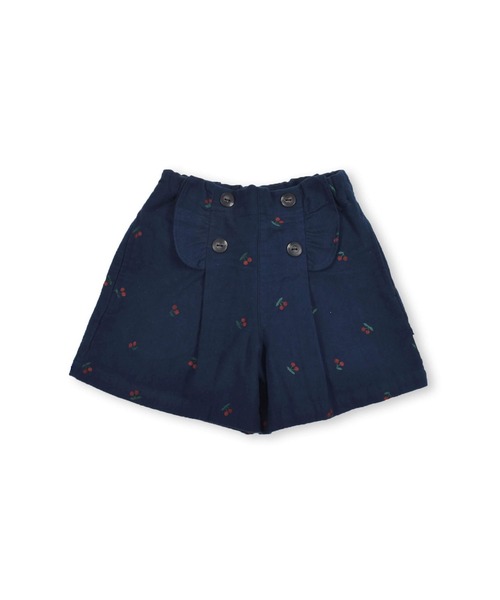 SLAP SLIP(スラップスリップ)の「SLAPSLIP/【お揃い】チェリープリントウエストボタンフリルコットンショートパンツ(90~130cm)(その他パンツ・キッズ・パープル/ネイビー・110/130/120/90/100)」の13枚目の写真