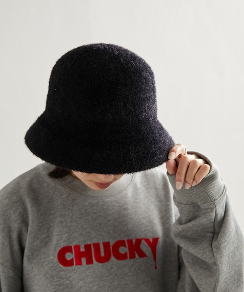 PAPILLONNER（パピヨネ）の「シャギークローシュハット/PAPILLONNER/パピヨネ（ハット・レディース・ブラック/モカ・FREE）」の4枚目の写真