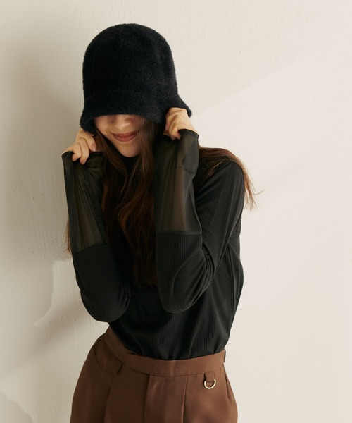 PAPILLONNER（パピヨネ）の「シャギークローシュハット/PAPILLONNER/パピヨネ（ハット・レディース・ブラック/モカ・FREE）」の19枚目の写真