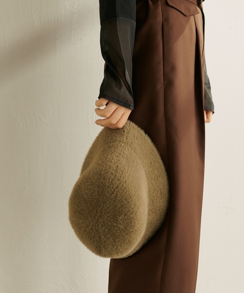 PAPILLONNER（パピヨネ）の「シャギークローシュハット/PAPILLONNER/パピヨネ（ハット・レディース・ブラック/モカ・FREE）」の21枚目の写真