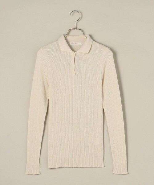 Aresense（アーセンス）の「Adriana Kay/アドリアナケイ ポロニットソー（ニット/セーター・レディース・ナチュラル/ブルー/ネイビー/パープル・ﾌﾘ-）」の2枚目の写真