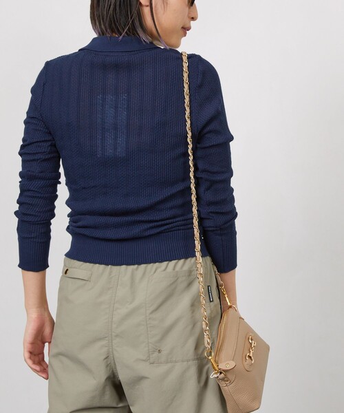 Aresense（アーセンス）の「Adriana Kay/アドリアナケイ ポロニットソー（ニット/セーター・レディース・ナチュラル/ブルー/ネイビー/パープル・ﾌﾘ-）」の18枚目の写真