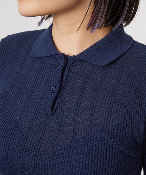 Aresense（アーセンス）の「Adriana Kay/アドリアナケイ ポロニットソー（ニット/セーター・レディース・ナチュラル/ブルー/ネイビー/パープル・ﾌﾘ-）」の15枚目の写真