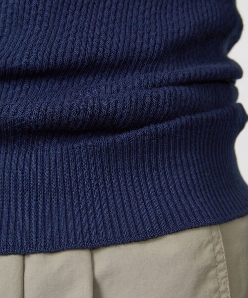 Aresense（アーセンス）の「Adriana Kay/アドリアナケイ ポロニットソー（ニット/セーター・レディース・ナチュラル/ブルー/ネイビー/パープル・ﾌﾘ-）」の7枚目の写真
