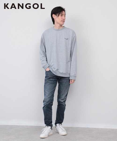 KANGOL(カンゴール)の「【KANGOL】ワンポイント刺繍裏毛スウェットセットアップ(ルームウェア/パジャマ・メンズ・ブラック/ネイビー/ベージュ/グレー・M/LL/L)」の8枚目の写真