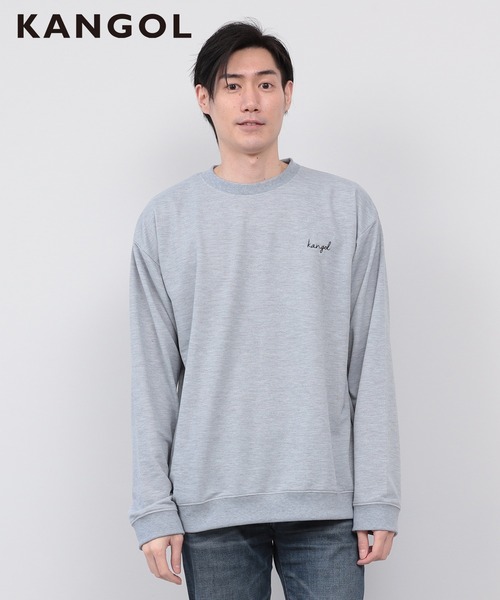 KANGOL(カンゴール)の「【KANGOL】ワンポイント刺繍裏毛スウェットセットアップ(ルームウェア/パジャマ・メンズ・ブラック/ネイビー/ベージュ/グレー・M/LL/L)」の9枚目の写真