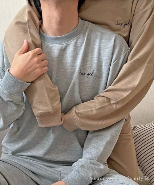 KANGOL(カンゴール)の「【KANGOL】ワンポイント刺繍裏毛スウェットセットアップ(ルームウェア/パジャマ・メンズ・ブラック/ネイビー/ベージュ/グレー・M/LL/L)」の22枚目の写真