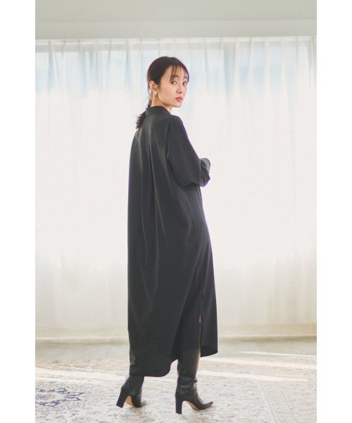 N WITH.(エヌウィズ)の「ロングシャツワンピース(シャツワンピース・レディース・ホワイト/ブラック・FREE)」の13枚目の写真