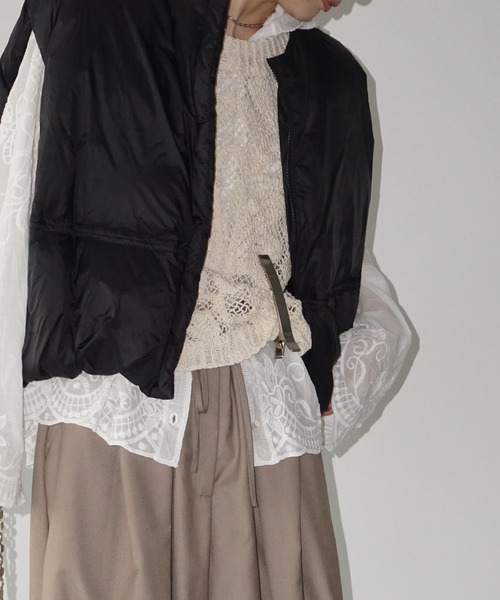 セール】ラウンドボリューム ダウンベスト chw22a115（ダウンベスト