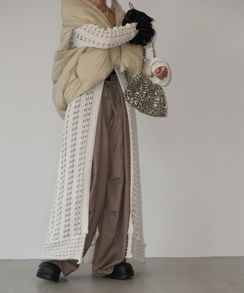 チュクラ　chuclla ラウンドボリュームダウンベスト　ベージュ　アイボリー チュクラ chuclla ラウンドボリュームダウンベスト ベージュ