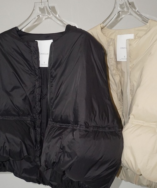 chuclla チュクラ　ラウンドボリューム　ダウンベスト　ブラック chuclla チュクラ ラウンドボリューム ダウンベスト ブラック