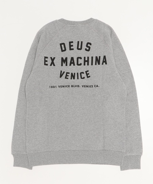 DEUS EX MACHINA(デウスエクスマキナ)の「VENICE ADDRESS CREW(スウェット・メンズ・ネイビー/グレー/ブラック・M/L/XL/S/XS)」の7枚目の写真