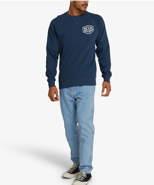 DEUS EX MACHINA(デウスエクスマキナ)の「VENICE ADDRESS CREW(スウェット・メンズ・ネイビー/グレー/ブラック・M/L/XL/S/XS)」の10枚目の写真