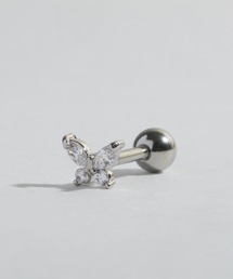 【Peony】/キュービックジルコニア バタフライ ミニスタッドピアス