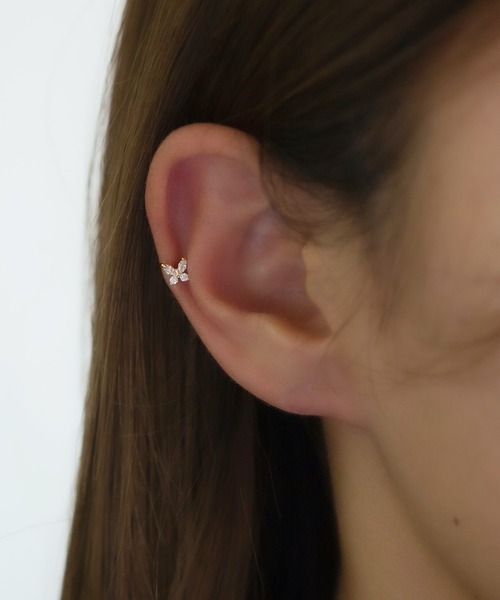 Peony(ピオニー)の「【Peony】/キュービックジルコニア バタフライ ミニスタッドピアス(ピアス(片耳用)・レディース・シルバー系その他3/ゴールド系その他6/シルバー系その他/ゴールド系その他/シルバー系その他2/シルバー系その他4/ゴールド系その他5/ゴールド系その他7/ゴールド系その他2/ゴールド系その他3/ゴールド系その他4/ゴールド系・FREE)」の6枚目の写真