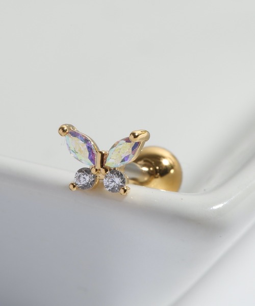 Peony(ピオニー)の「【Peony】/キュービックジルコニア バタフライ ミニスタッドピアス(ピアス(片耳用)・レディース・シルバー系その他3/ゴールド系その他6/シルバー系その他/ゴールド系その他/シルバー系その他2/シルバー系その他4/ゴールド系その他5/ゴールド系その他7/ゴールド系その他2/ゴールド系その他3/ゴールド系その他4/ゴールド系・FREE)」の13枚目の写真