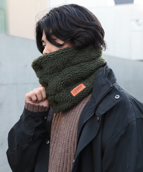 セール】【UNIVERSAL OVERALL】UOボア釦ネックウォーマー ※YMY（ネック