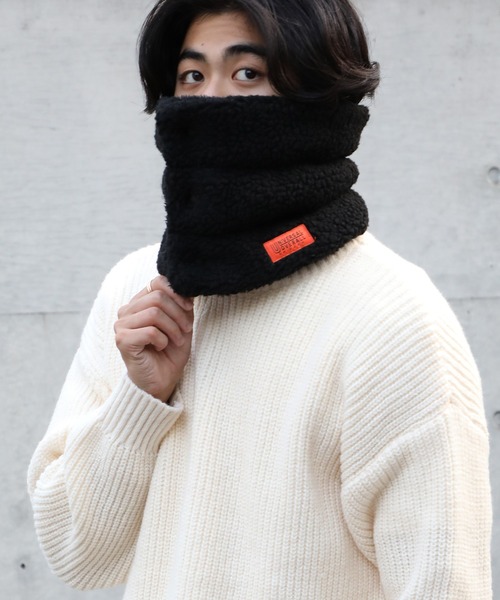 セール】【UNIVERSAL OVERALL】UOボア釦ネックウォーマー（ネック