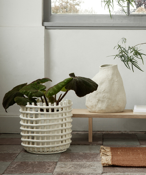 ファームリビング　ferm LIVING セラミックバスケット　スモール 楽天市場】Ferm Living セラミックバスケット スモール SMALL