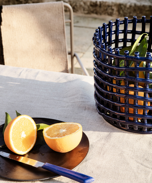 ferm LIVING セラミックバスケット カシミア　S 楽天市場】【国内在庫あり】Ferm Living (ファームリビング
