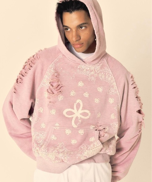★人気★【SURGERY】★surgery paisley destroyed hoodi.e★ MUSINSA公式 | SURGERY surgery paisley destroyed hoodie