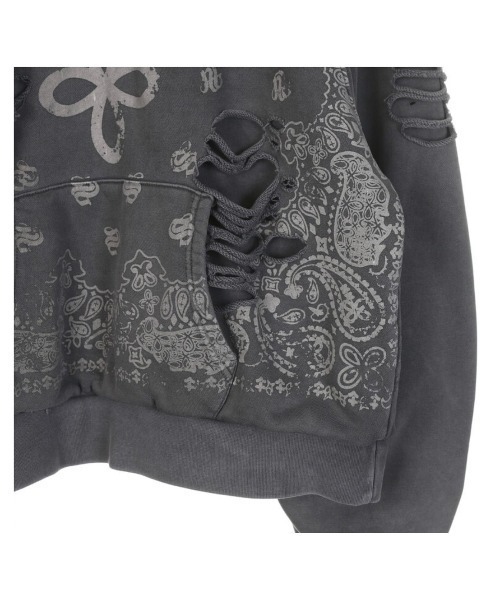 SURGERY サージェリー PAISLEY DESTROYED HOODIE SURGERY（サージェリー）の「【SURGERY / サージェリー】surgery