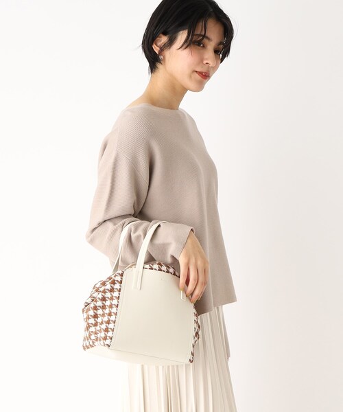 OPAQUE.CLIP（オペークドットクリップ）の「◆コンビ巾着ミドルトートバッグ【2WAY】（トートバッグ・レディース・ベージュ系1/ブラック系1/ブラック系・00）」の5枚目の写真