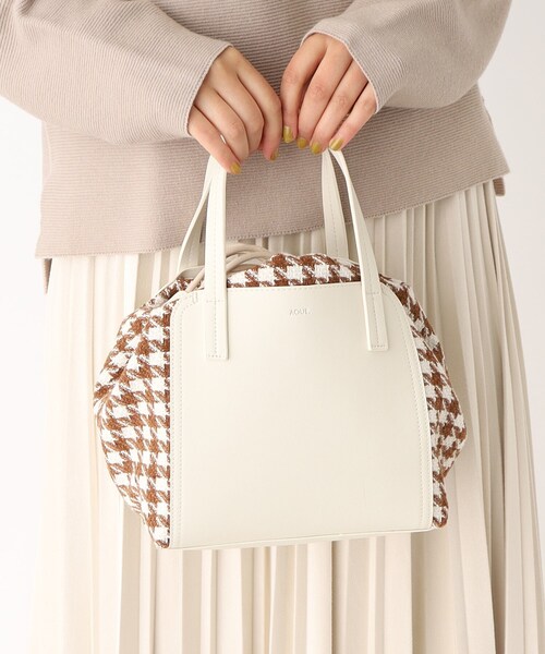 OPAQUE.CLIP（オペークドットクリップ）の「◆コンビ巾着ミドルトートバッグ【2WAY】（トートバッグ・レディース・ベージュ系1/ブラック系1/ブラック系・00）」の6枚目の写真