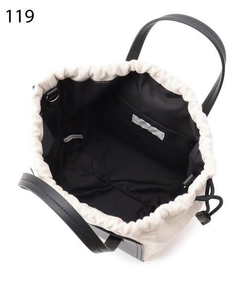 OPAQUE.CLIP（オペークドットクリップ）の「◆コンビ巾着ミドルトートバッグ【2WAY】（トートバッグ・レディース・ベージュ系1/ブラック系1/ブラック系・00）」の11枚目の写真