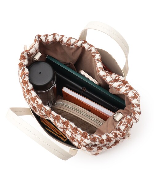 OPAQUE.CLIP（オペークドットクリップ）の「◆コンビ巾着ミドルトートバッグ【2WAY】（トートバッグ・レディース・ベージュ系1/ブラック系1/ブラック系・00）」の14枚目の写真