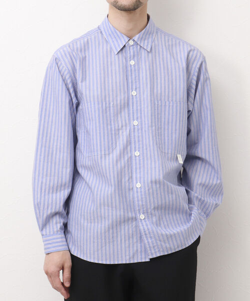 NOLLEY'S goodman（ノーリーズグッドマン）の「WORK SHIRT ワークシャツ レギュラーシャツ（シャツ/ブラウス・メンズ・ネイビー/ピンク/イエロー/ブルー・S/M/L）」の3枚目の写真