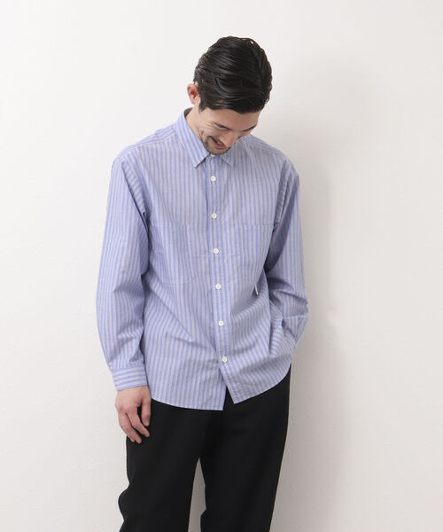 NOLLEY'S goodman（ノーリーズグッドマン）の「WORK SHIRT ワークシャツ レギュラーシャツ（シャツ/ブラウス・メンズ・ネイビー/ピンク/イエロー/ブルー・S/M/L）」の14枚目の写真