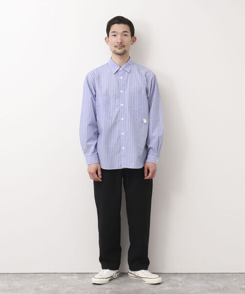 NOLLEY'S goodman（ノーリーズグッドマン）の「WORK SHIRT ワークシャツ レギュラーシャツ（シャツ/ブラウス・メンズ・ネイビー/ピンク/イエロー/ブルー・S/M/L）」の6枚目の写真