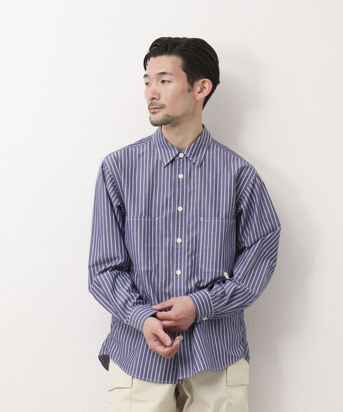 NOLLEY'S goodman（ノーリーズグッドマン）の「WORK SHIRT ワークシャツ レギュラーシャツ（シャツ/ブラウス・メンズ・ネイビー/ピンク/イエロー/ブルー・S/M/L）」の19枚目の写真