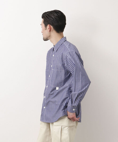 NOLLEY'S goodman（ノーリーズグッドマン）の「WORK SHIRT ワークシャツ レギュラーシャツ（シャツ/ブラウス・メンズ・ネイビー/ピンク/イエロー/ブルー・S/M/L）」の15枚目の写真