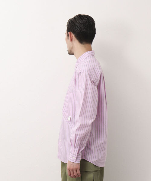 NOLLEY'S goodman（ノーリーズグッドマン）の「WORK SHIRT ワークシャツ レギュラーシャツ（シャツ/ブラウス・メンズ・ネイビー/ピンク/イエロー/ブルー・S/M/L）」の16枚目の写真