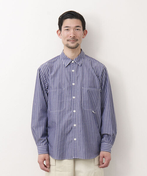 NOLLEY'S goodman（ノーリーズグッドマン）の「WORK SHIRT ワークシャツ レギュラーシャツ（シャツ/ブラウス・メンズ・ネイビー/ピンク/イエロー/ブルー・S/M/L）」の8枚目の写真
