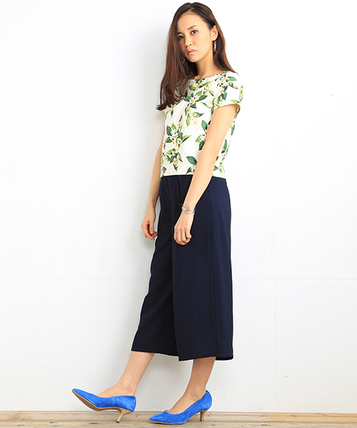 B:MING by BEAMS(ビーミングバイビームス)の「<InRed 6月号掲載>ビーミング by ビームス / ボタニカルプリント ブラウス(シャツ/ブラウス・レディース・オフホワイト/ネイビー・MEDIUM/SMALL)」の17枚目の写真