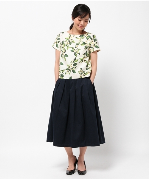 B:MING by BEAMS(ビーミングバイビームス)の「<InRed 6月号掲載>ビーミング by ビームス / ボタニカルプリント ブラウス(シャツ/ブラウス・レディース・オフホワイト/ネイビー・MEDIUM/SMALL)」の13枚目の写真