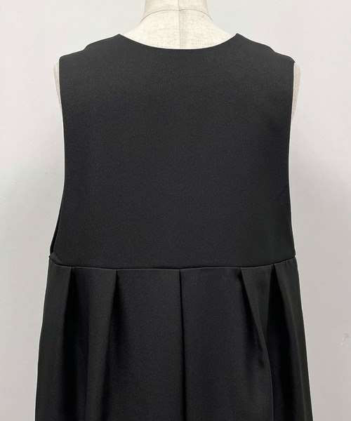 PICCIN(ピッチン)の「【WEB限定】タックフレアワンピース(ワンピース・レディース・ブラック/オフホワイト・M/L)」の11枚目の写真