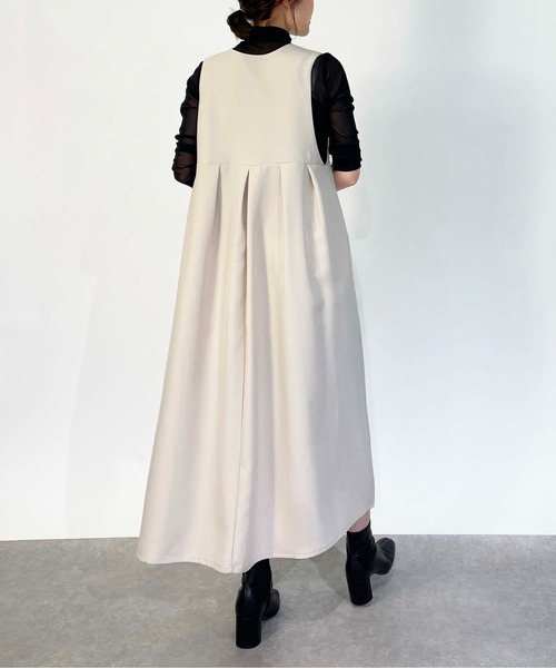 PICCIN(ピッチン)の「【WEB限定】タックフレアワンピース(ワンピース・レディース・ブラック/オフホワイト・M/L)」の17枚目の写真