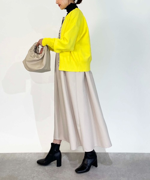 PICCIN(ピッチン)の「【WEB限定】タックフレアワンピース(ワンピース・レディース・ブラック/オフホワイト・M/L)」の6枚目の写真