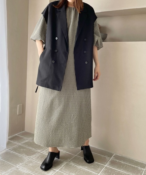 LOWRYS FARM（ローリーズファーム）の「アムンゼンボリュームベスト　174733（その他アウター・レディース・ブラック/カーキ/アイボリー・FREE）」の15枚目の写真