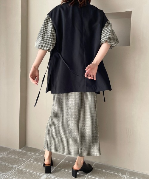 LOWRYS FARM（ローリーズファーム）の「アムンゼンボリュームベスト　174733（その他アウター・レディース・ブラック/カーキ/アイボリー・FREE）」の16枚目の写真