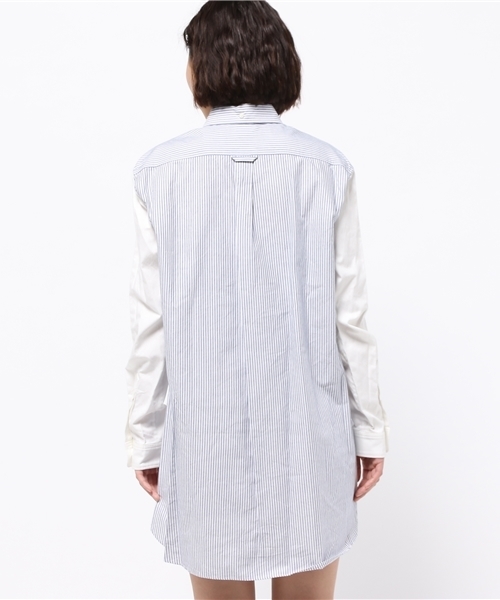 OUTLET（アウトレット）の「【BLOOM&BRANCH】SOスピンOXバイカラーOP（ワンピース・レディース・ブルー/ストライプ・36/34）」の5枚目の写真