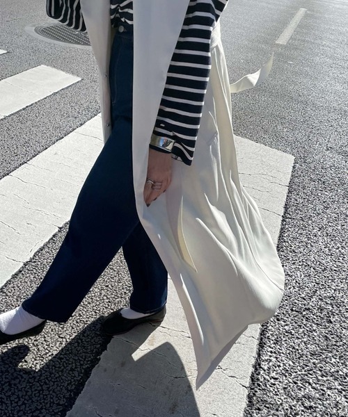 archives(アルシーヴ)の「【Limited item】TRENCH COAT VEST(トレンチコート・レディース・グリーン/ブラック/オフホワイト/ベージュ/モカ・MEDIUM)」の13枚目の写真
