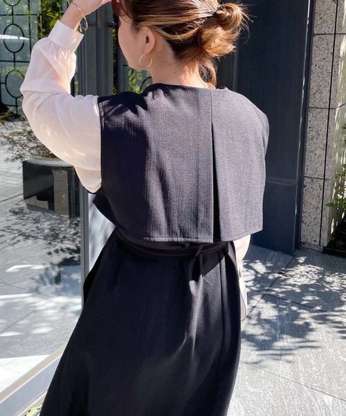 archives(アルシーヴ)の「【Limited item】TRENCH COAT VEST(トレンチコート・レディース・グリーン/ブラック/オフホワイト/ベージュ/モカ・MEDIUM)」の22枚目の写真